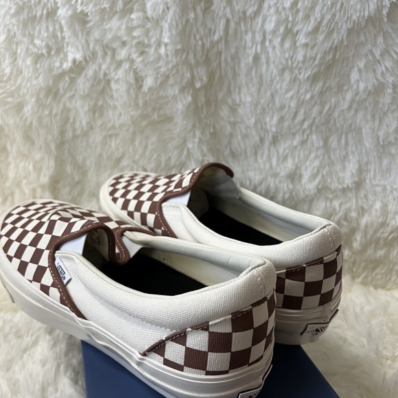 Vans Canvas Plaid Print Loafer Sneakers Men\'s Size: 10.5 main image 4